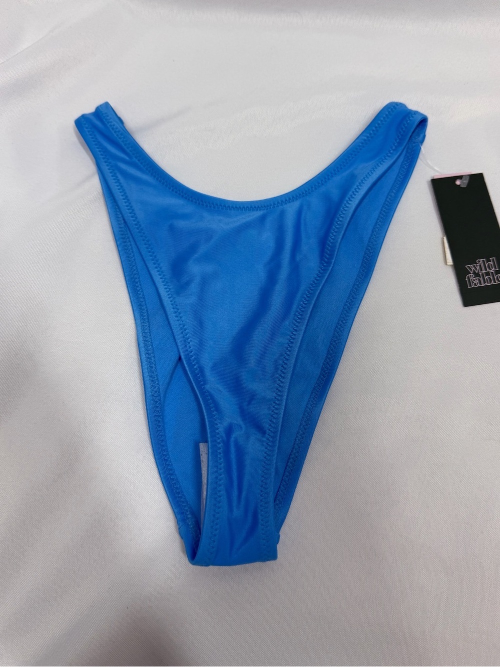 NWT Wild Fable | Ultra High Leg Super Cheeky Swim Bottoms Blue Women's Size XXS